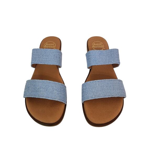 New Galia Stretch Raffia Featherweights Sandal Light 40/9.5 US - Picture 1 of 6